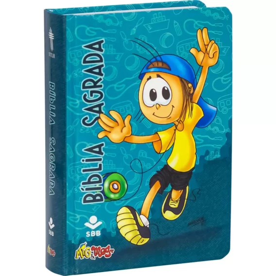 Bíblia Infantil Mig e Meg Azul Biblia Biblia