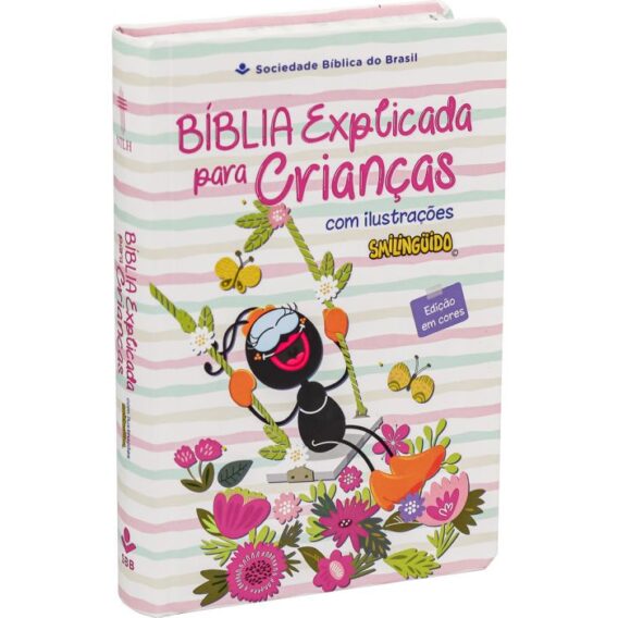 Bíblia Infantil Smilinguido Rosa Com Ilustrações Biblia Biblia