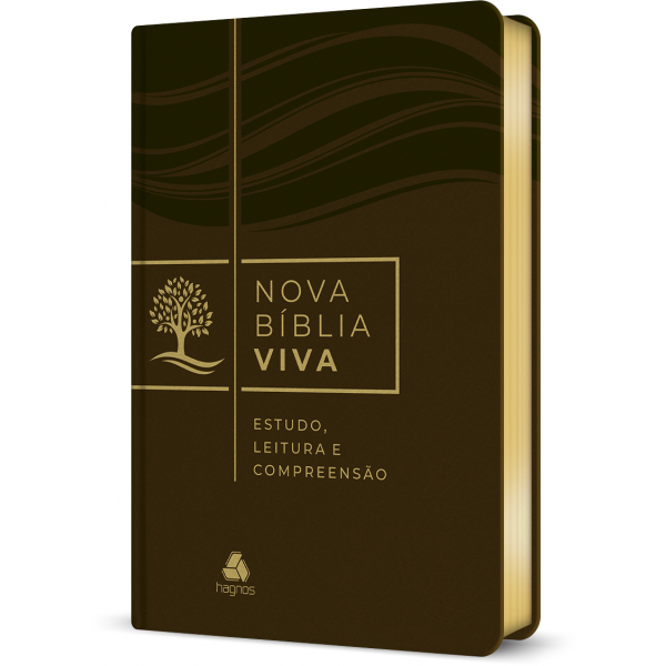 Bíblia Nova Bíblia Viva  Estudo Marrom Biblia Biblia