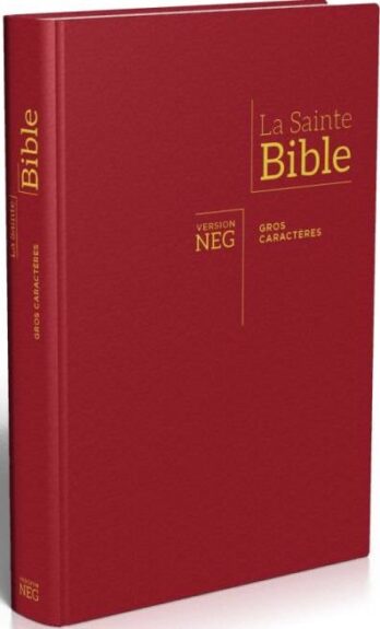 Bíblia Francês Letra Grande Vermelha Biblia Biblia Frances