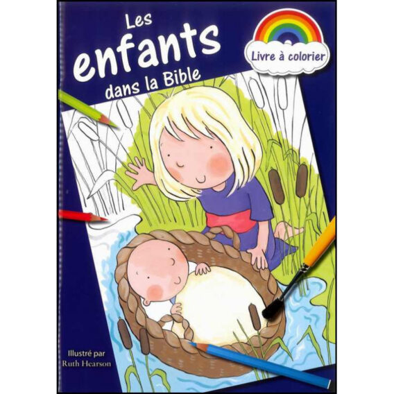 Les enfants dans la Bible – Livre à colorier Criança Livro de colorir