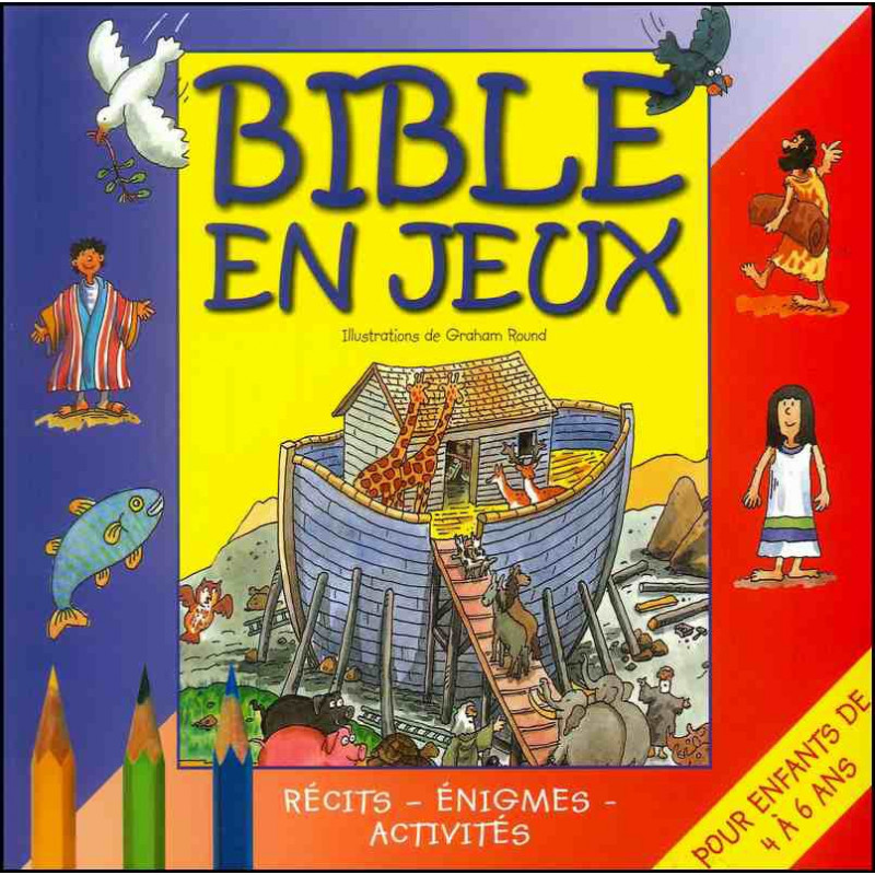 Bible en jeux- Livre Criança Livro de jogos