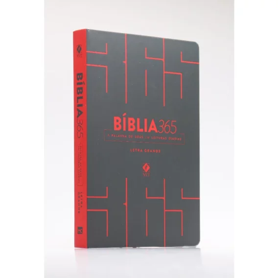 Bíblia 365  NVT  Letra Grande, Capa Dura  Cinza Biblia Biblia