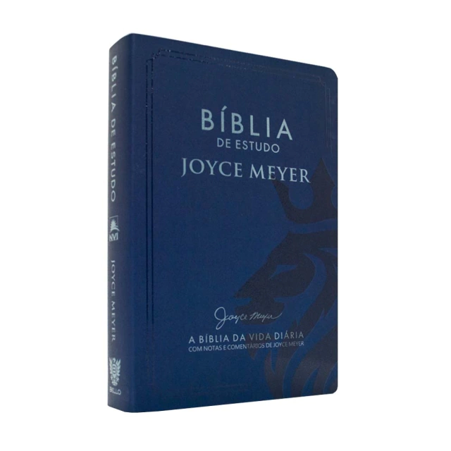 Bíblia de Estudo Joyce Meyer Leão Azul Biblia Biblia estudo