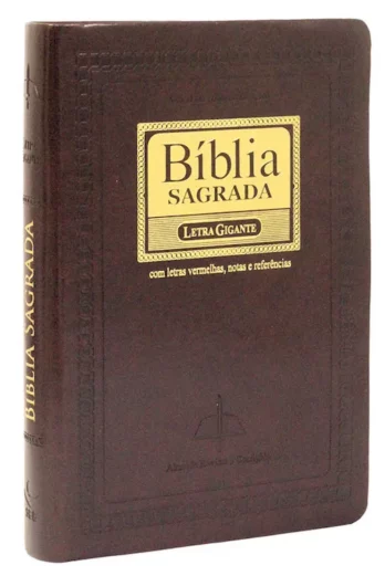 Bíblia ARC Marrom Letra Gigante Com Índice