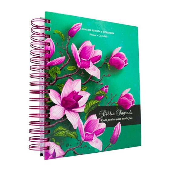 Biblia Anote Flores Pink Biblia Biblia Anote