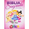 Bíblia Infantil Turminha da Graça Rosa Biblia Bíblia Infantil