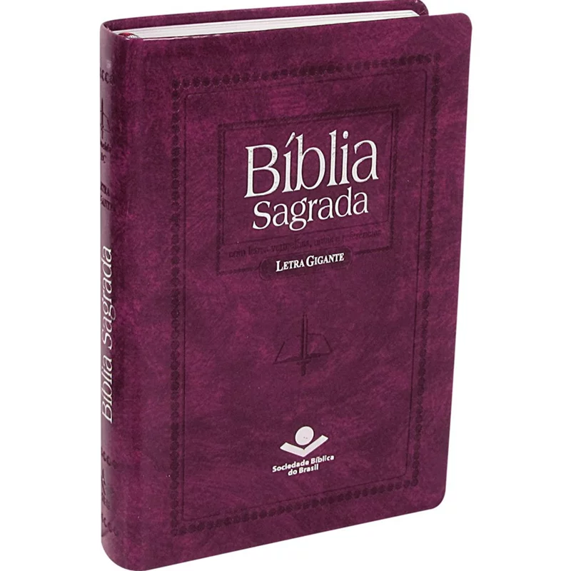 Bíblia ARC Púrpura Nobre Letra Gigante Com Índice Biblia Biblia Mulher