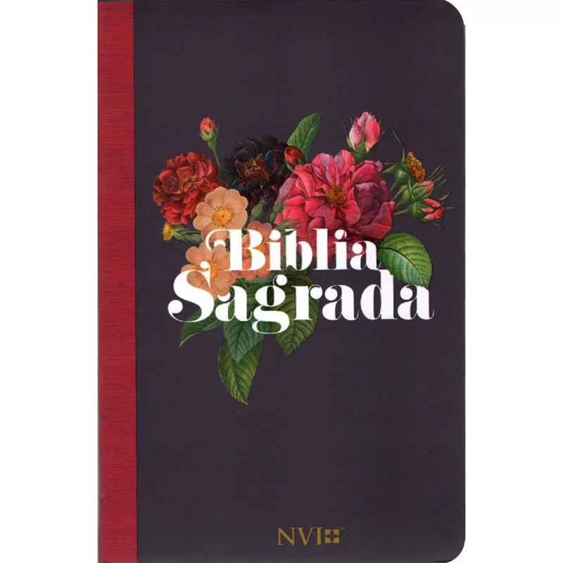 Bíblia Floral Vinho NVI Biblia Biblia Mulher