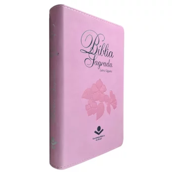 Bíblia ARA Rosa letra Gigante Com Índice Biblia Biblia