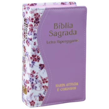 Bíblia ARC Letra Hipergigante Bicolor Lilás Biblia Biblia