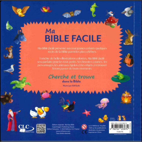 Ma Bible Facile Criança Livro Infantil Frances