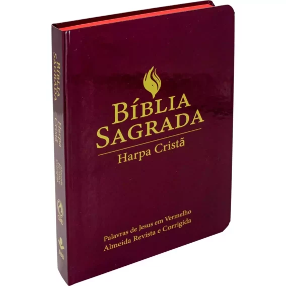 Bíblia ARC Vinho Com Harpa Cristã