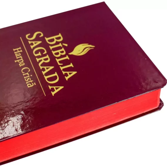 Bíblia ARC Vinho Com Harpa Cristã