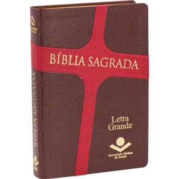 Bíblia NAA Cruz Vermelha Letra Geande Biblia Biblia