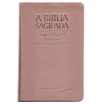 Bíblia ACF Letra Super Legível Rosê Gold Biblia Biblia