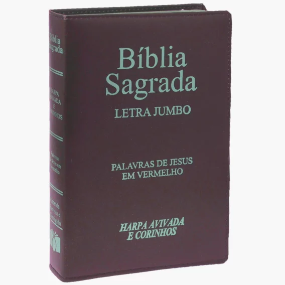 Bíblia ARC Com Harpa Avivada e Corinhos/ Índice Letra JUmbo Marrom Bíblia com Harpa Bíblia com Harpa