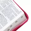 Bíblia ARC Pink Fuxia Média Com ZÍper/Índice Letra Grande
