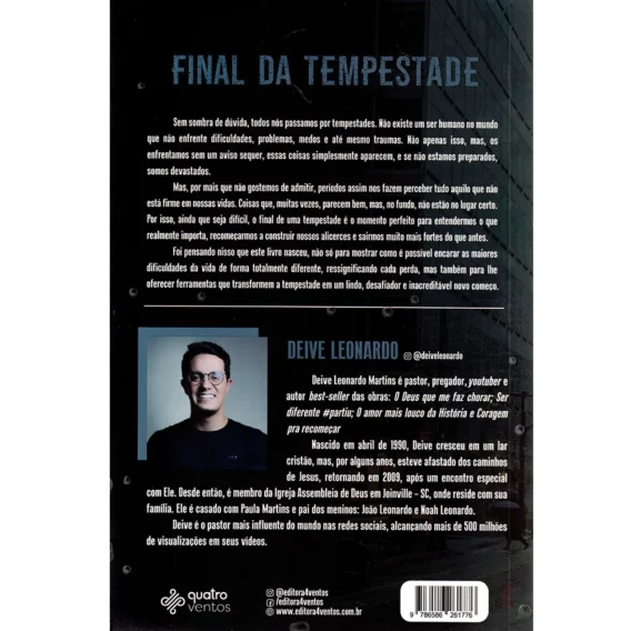 Final da Tempestade Livro Livro Perseverancia