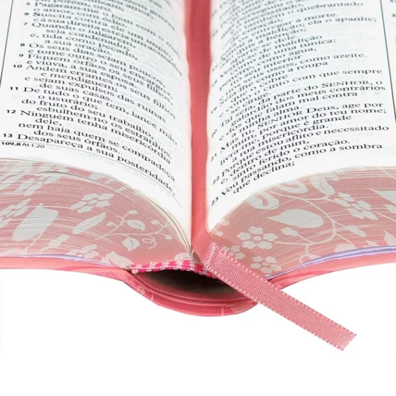 Bíblia ARA Média Rosa com Letra Grande e Índice Biblia Biblia