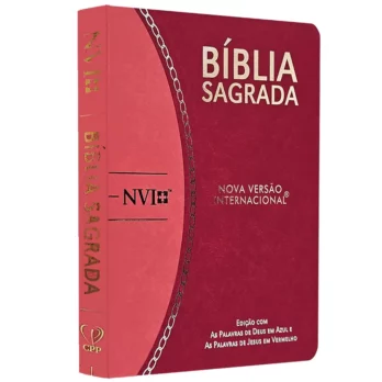 Bíblia Slim Large NVI  Bicolor Pink e Rosa