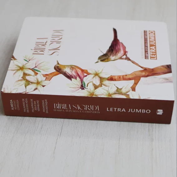 Bíblia ARC Pássaros Letra Jumbo Com Harpa Avivada