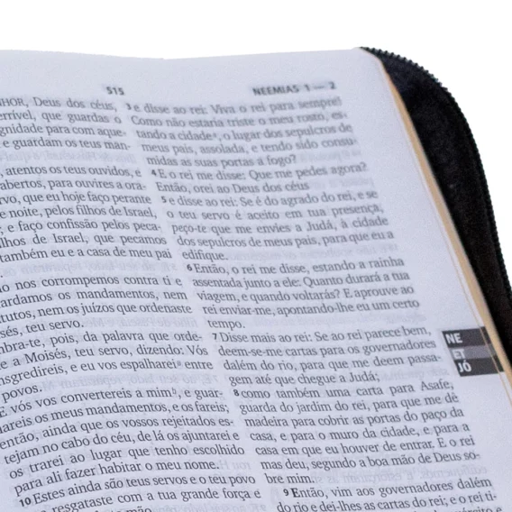Bíblia ARC O Poder da Oração Com Zíper Preta