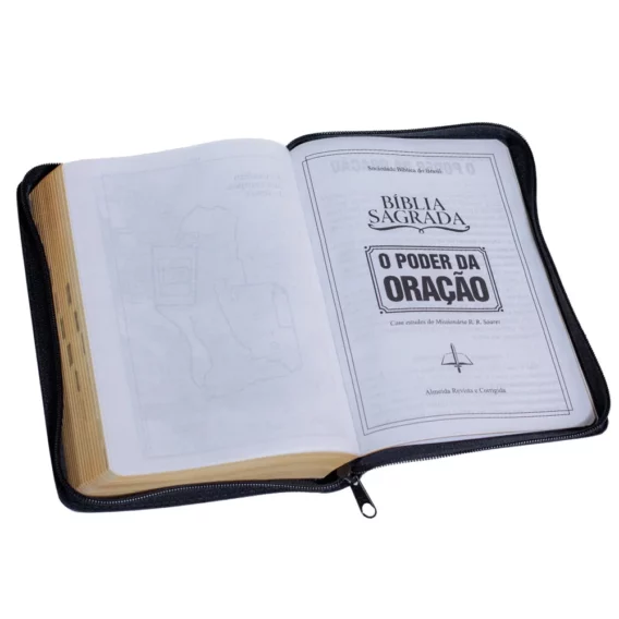 Bíblia ARC O Poder da Oração Com Zíper Preta