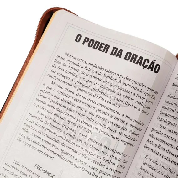 Bíblia ARC O Poder da Oração Com Zíper