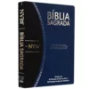 Bíblia Slim Large NVI Bicolor Azul e Preto