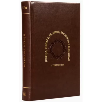 Bíblia NVI Timóteo Marrom Com Índice