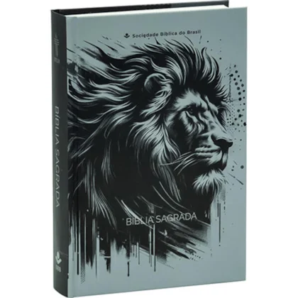 Bíblia NTLH Leão Cinza Capa Dura