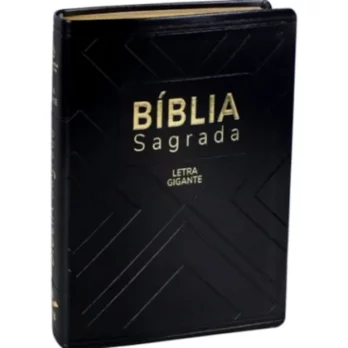 Bíblia NAA Preta Geométrica Letra Gigante Com Índice Biblia Biblia Bíblia NAA Preta Geométrica Letra Gigante Com Índice