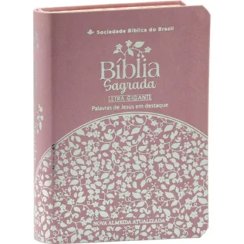 Bíblia NAA Rosa Letra Gigante Biblia Biblia Bíblia NAA Rosa Letra Gigante