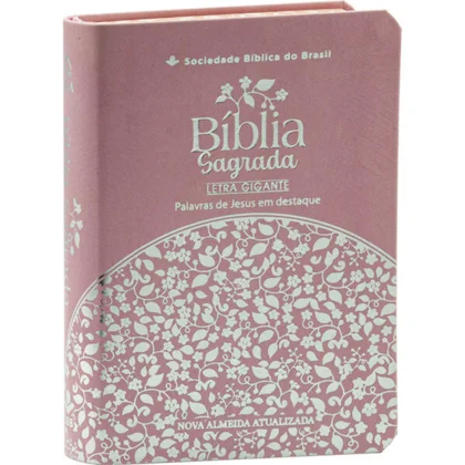 Bíblia NAA Rosa Letra Gigante