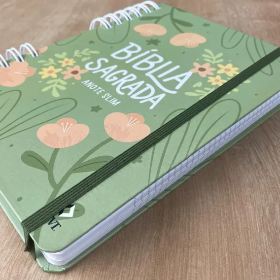 Bíblia Anote Slim NVT Verde