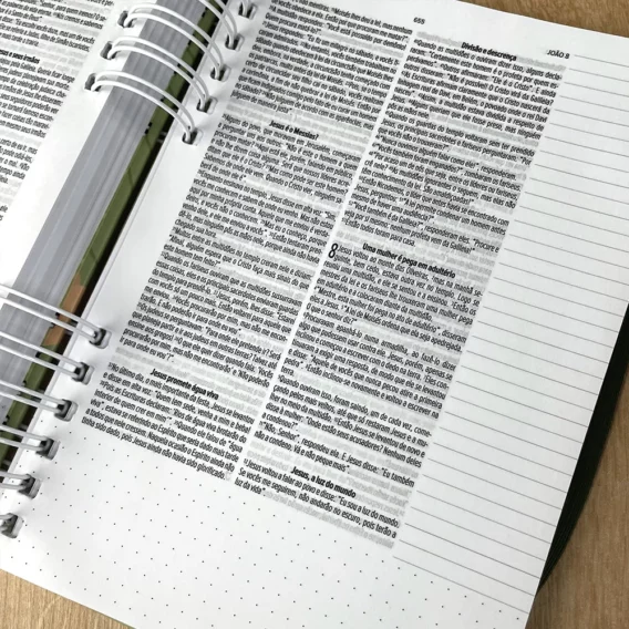 Bíblia Anote Slim NVT Verde